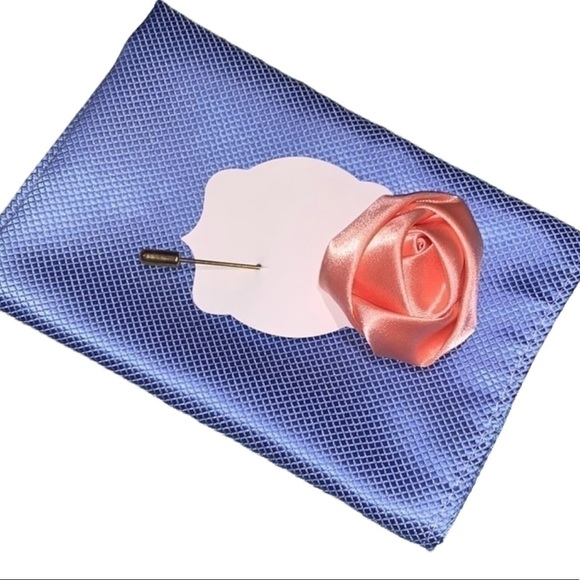 NEW Men’s pocket square and lapel pin - Picture 1 of 1